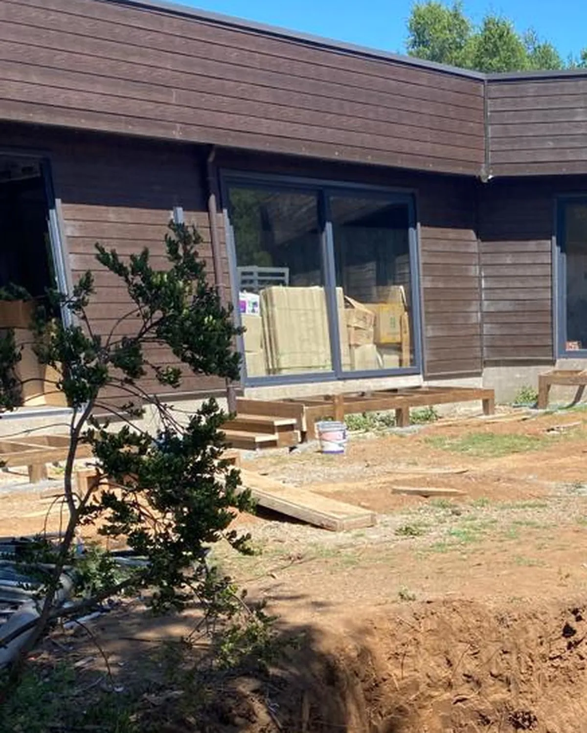 Casa habitación en Chile durante la instalación de la planta